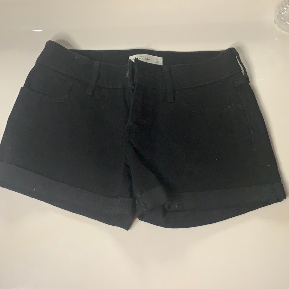 Black Abercrombie Jean shorts